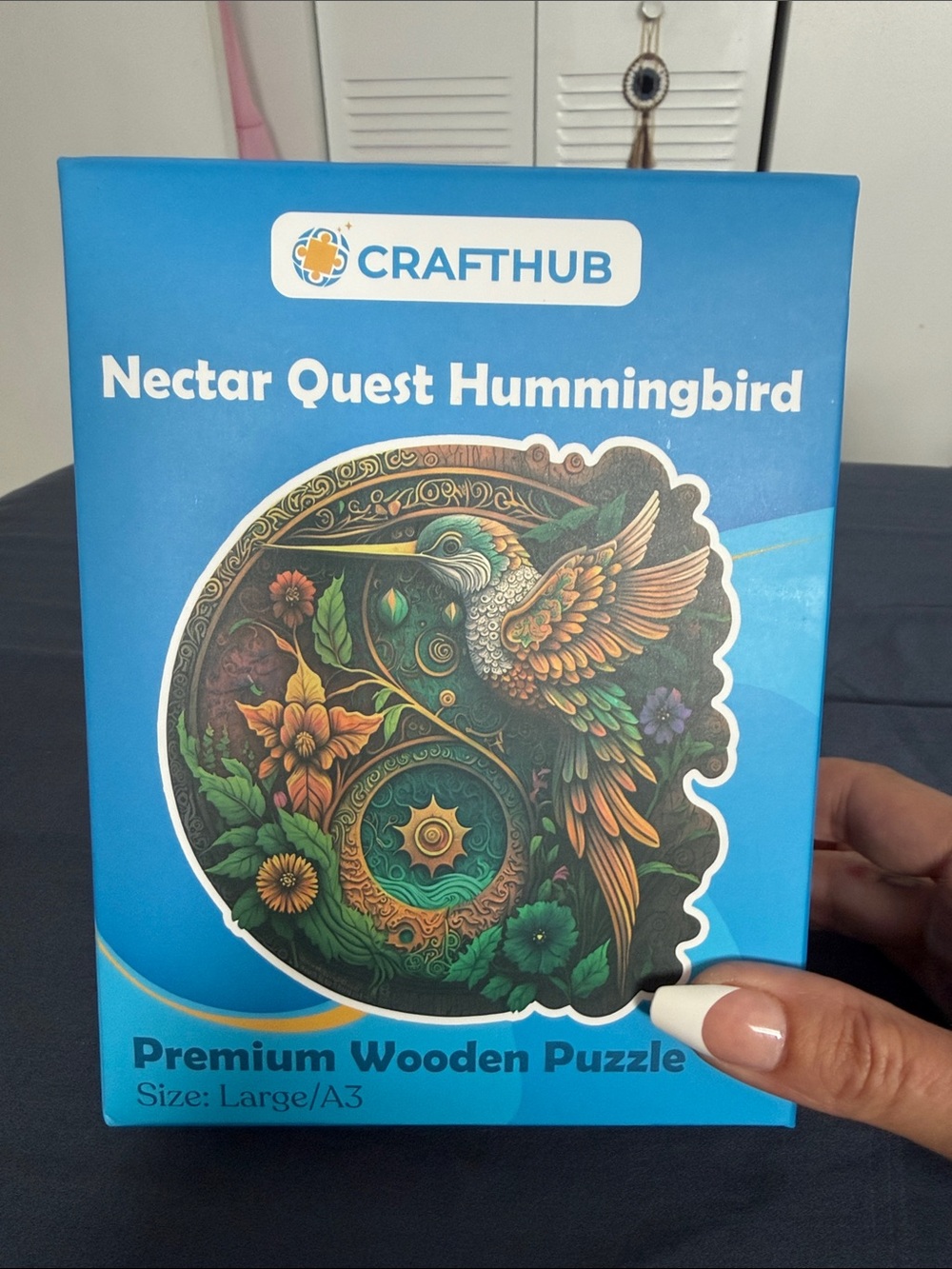 Nectar Quest Hummingbird Premium Wooden Puzzle